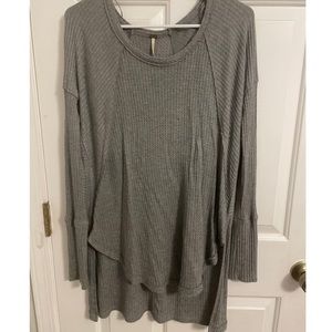 Gray free people sweater